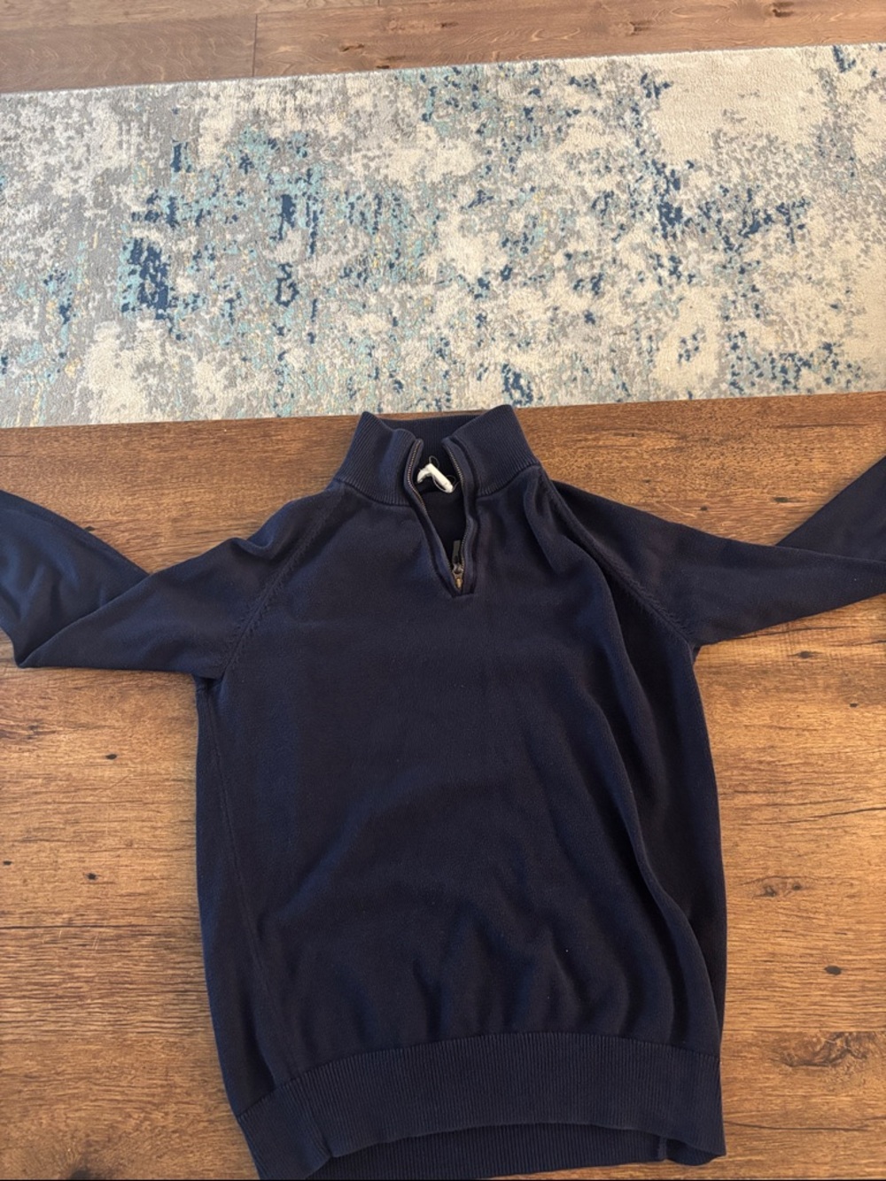 Boys Crewcuts Navy Quarter-Zip Sweater
